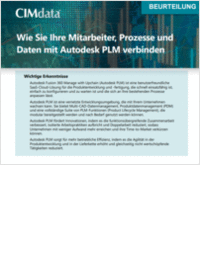 Wie Sie Ihre Mitarbeiter, Prozesse und Daten mit Autodesk PLM verbinden