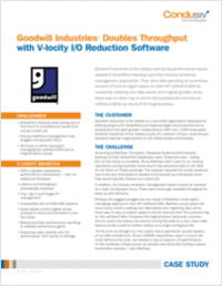 Goodwill Industries® Doubles Throughput with V-locity I/O Reduction Software