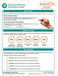 Business Writing Quick Reference Guide