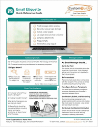 Email Etiquette Quick Reference Guide