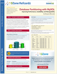 Database Partitioning with MySQL: Improving Performance, Availability, and Manageability