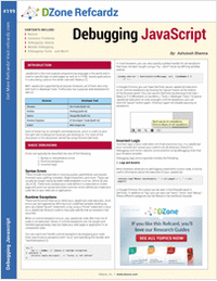 The Essential Debugging JavaScript Cheat Sheet