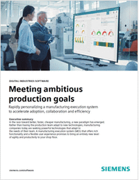 Meeting Ambitious Production Goals