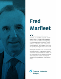 Fred Marfleet - Founder & Executive Chairman of Expense Reduction Analysts