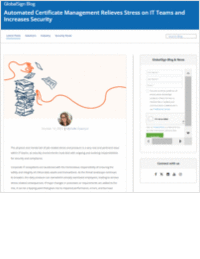 Automated Certificate Management Alleviates IT Stress