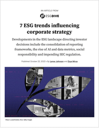 7 ESG Trends Influencing Corporate Strategy