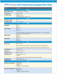 Rust Programming Language Cheat Sheet