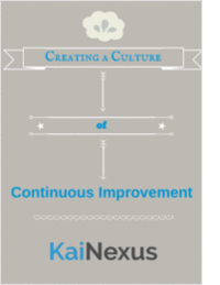 Creating a Culture Of Continuous Improvement