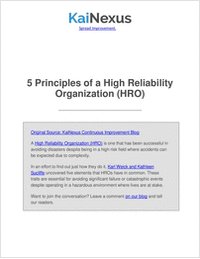 5 Principles of a High Reliability Organization (HRO)