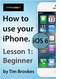 How To Use Your iPhone iOS6: Lesson 1 Beginner