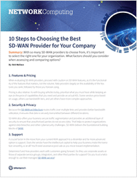 10 Steps to Choosing the Best SD-WAN Provider for Your Company