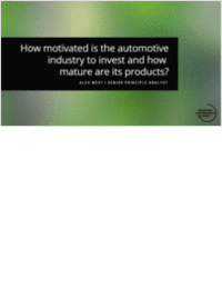 Drivers for Sustainability in Automotive Manufacturing