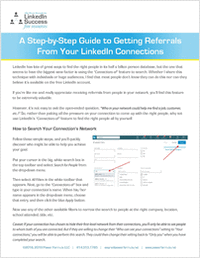 A Step-by-Step Guide to Getting Referrals From Your LinkedIn Connections