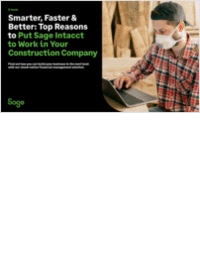 Top Reasons to Put Sage Intacct to Work in Your Construction Company