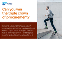 Can You Win the Triple Crown of Procurement?