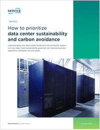 How to prioritize data center sustainability and carbon avoidance