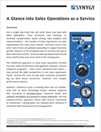 A Glance into Sales Operations as a Service