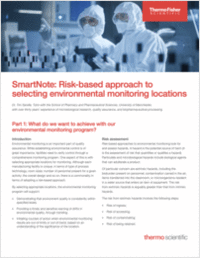 Risk-based approach to selecting environmental monitoring locations SmartNotes