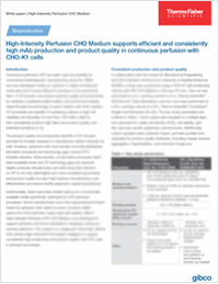 High-Intensity Perfusion CHO Medium Supports Efficient and Consistently High mAb Production and Product Quality in Continuous Perfusion With CHO-K1 Cells