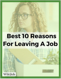 10 Best Reasons for Leaving a Job