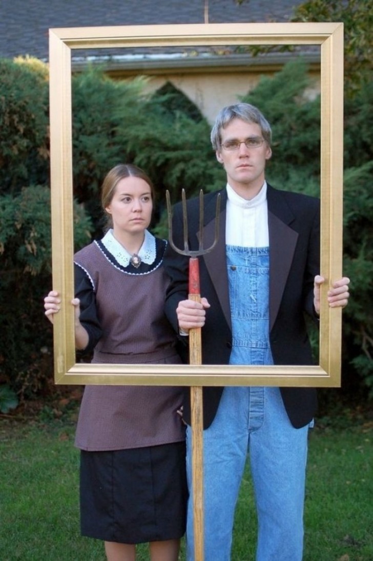 2. El cuadro American Gothic de Grant Wood