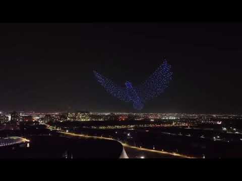 國慶焰火在故宮南院  無人機秀空拍曝光暖心祝福