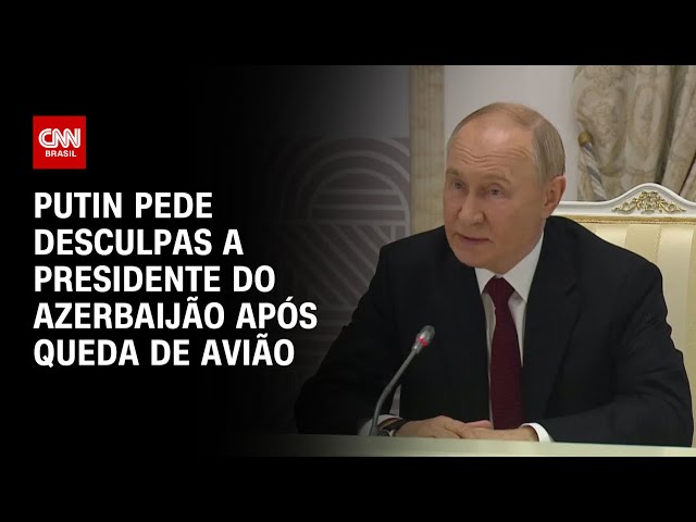 Putin pede desculpas a presidente do Azerbaijão após queda de avião | AGORA CNN