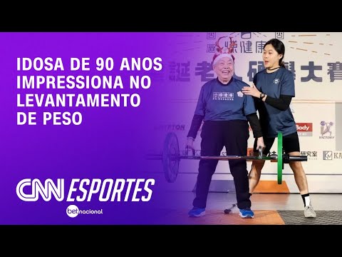 Idosa de 90 anos impressiona no levantamento de peso | AGORA CNN