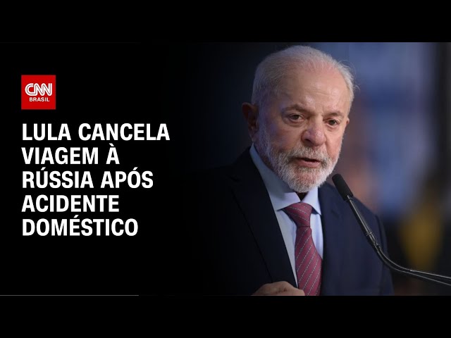 Lula cancela viagem à rússia após acidente doméstico | AGORA CNN