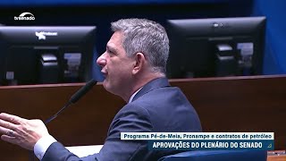 Senadores aprovaram permanência do Pronampe e recursos para o Pé-de-Meia