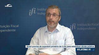 IFI: Brasil precisa de superávit de 2,4% para estabilizar dívida pública