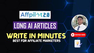 Affpilot AI Writing Tool: Lifetime Subscription