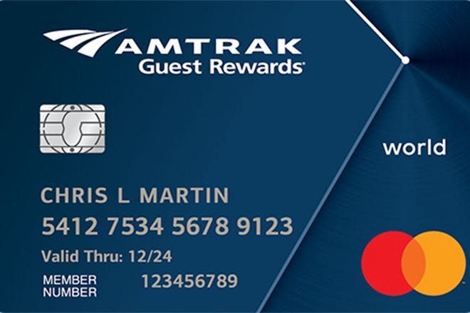 Amtrak Guest Rewards Preferred Mastercard
