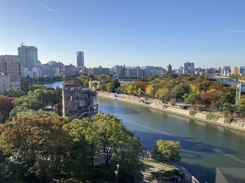 台灣旅客愛赴日本旅遊，日本廣島知名景點「原爆圓頂館」，被不少旅客列為必去行程。（HIT廣島縣觀光聯盟提供）中央社記者余曉涵傳真  112年12月4日