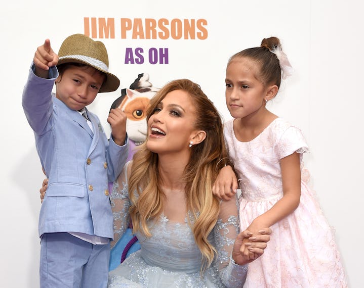 Jennifer Lopez with her twin kids, Max and Emme