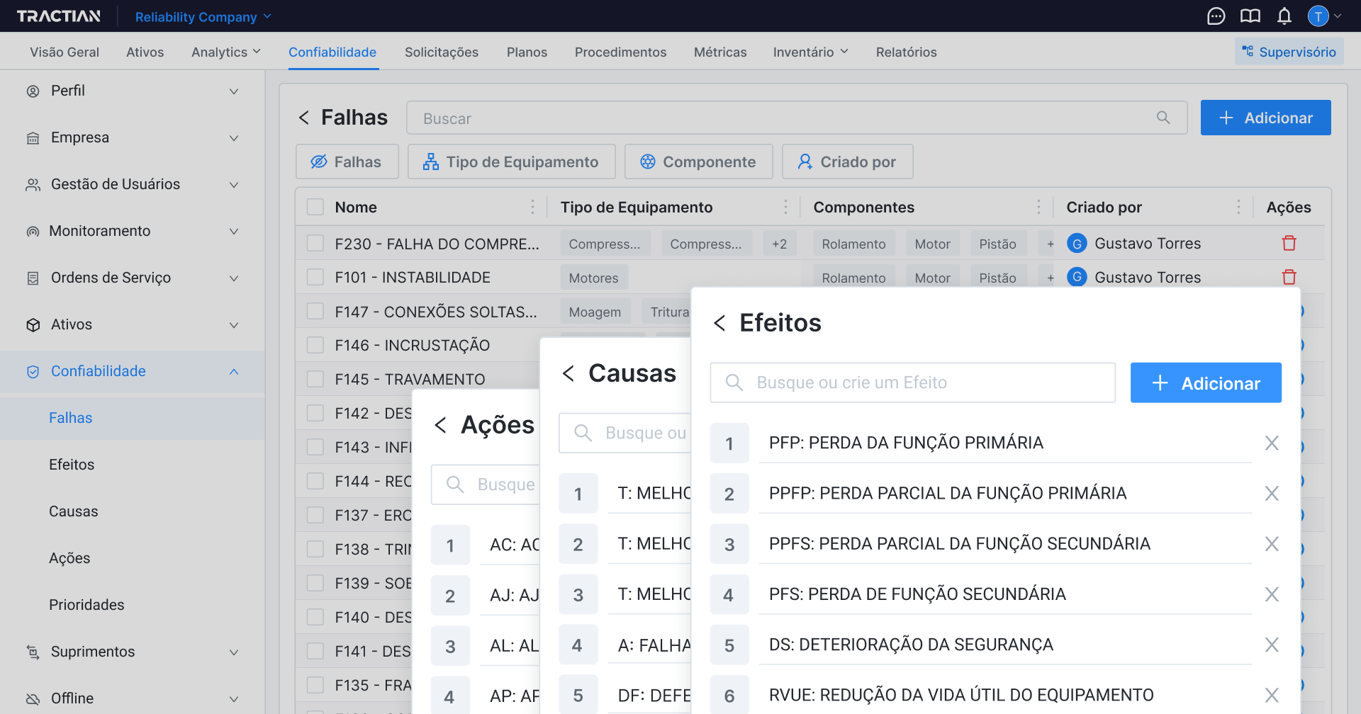 Módulo de Biblioteca de Falhas para FMEA