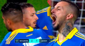 'Pipa' Benedetto anota el 2-1 de Boca y se abraza con Carlos Zambrano