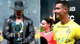 Undertaker hizo su aparición previo al Al Hilal vs Al Nassr y Cristiano se emocionó al verlo