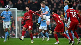 Liverpool empató 1-1 con Manchester City y dejó a Arsenal como líder de la Premier League