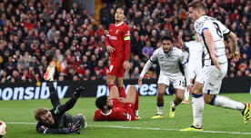 Con doblete de Gianluca Scamacca, Atalanta goleó 3-0 a Liverpool en Anfield por la Europa League