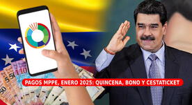 Pagos MPPE de enero 2025: primera QUINCENA, Bono Especial y Cestaticket en Venezuela