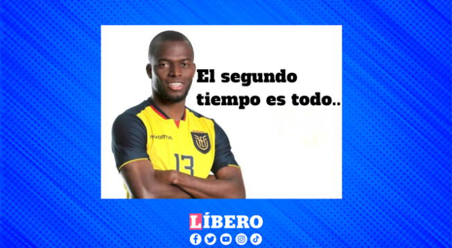 Enner Valencia estaba seguro que en el segundo tiempo anotaría un gol.