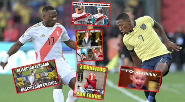 La selección peruana perdió ante Ecuador y los memes invadieron las redes sociales.