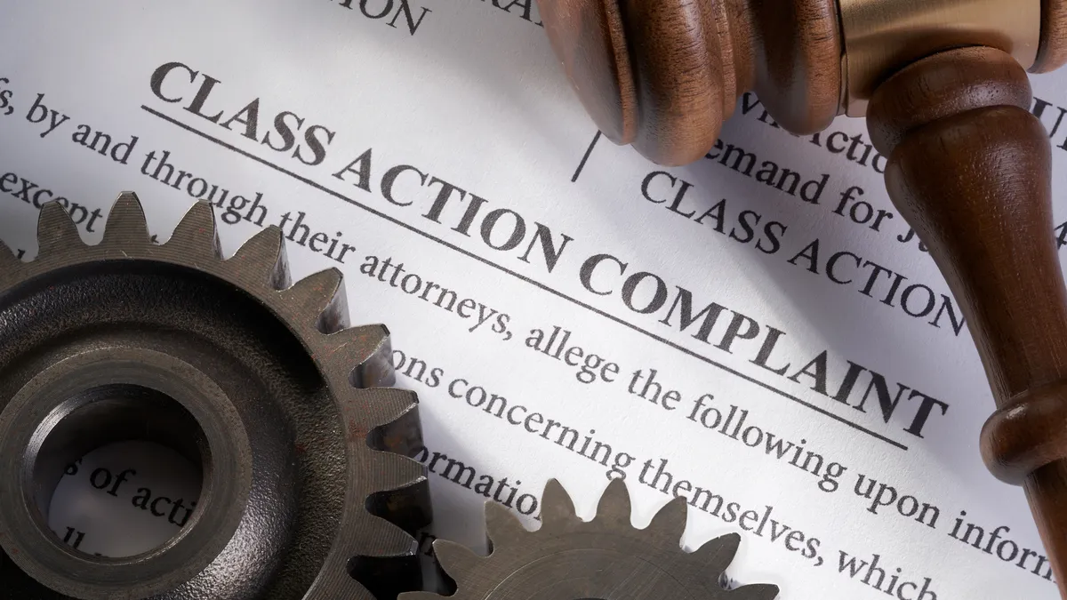 A class action complaint legal filing