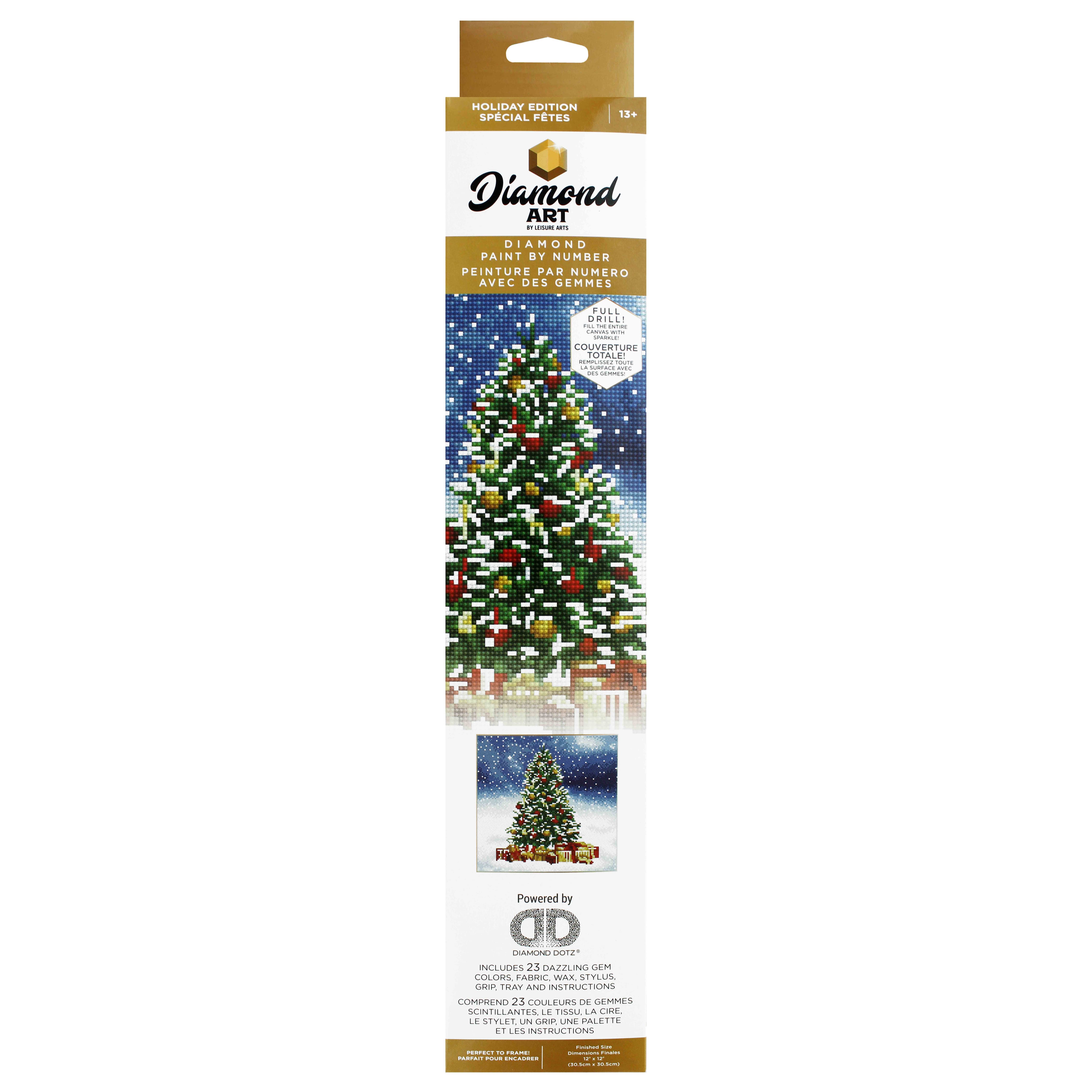 Diamond Art Full Drill Holiday Christmas Tree Intermediate Kit