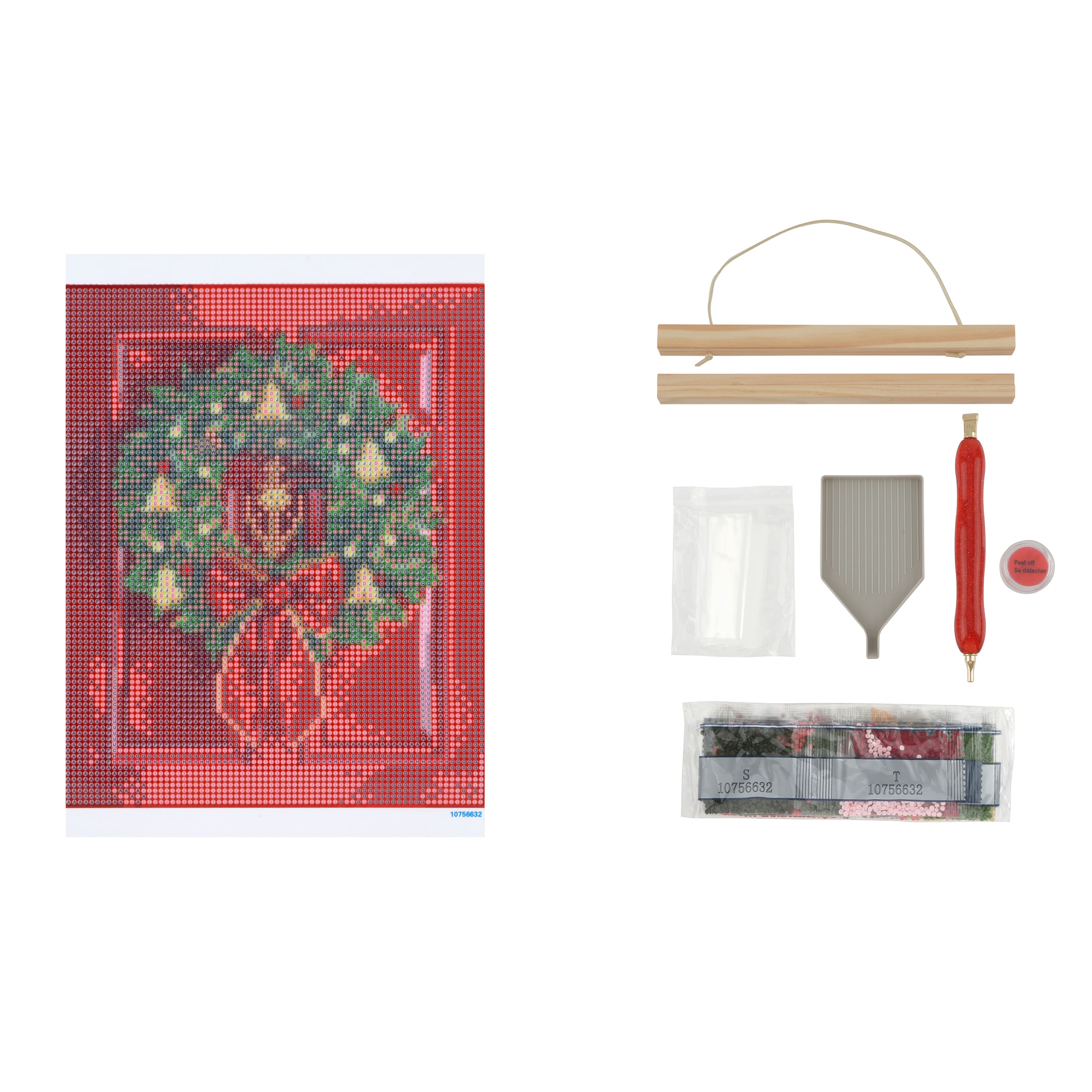 8&#x22; x 10&#x22; Christmas Wreath with Frame Diamond Art Kit by Make Market&#xAE;