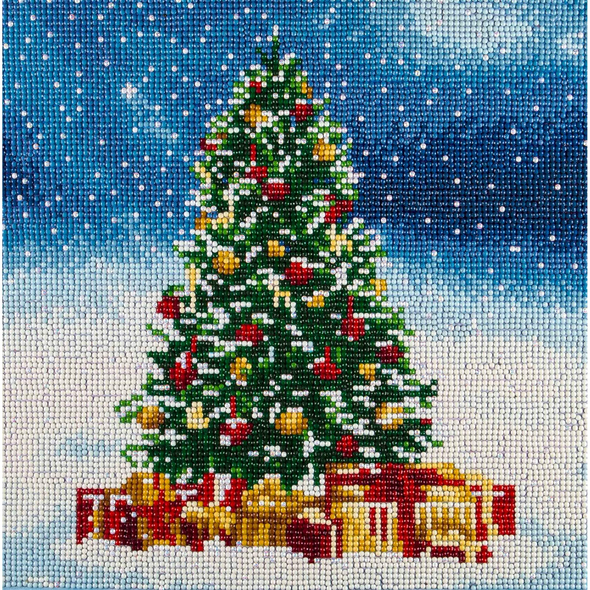 Diamond Art Full Drill Holiday Christmas Tree Intermediate Kit