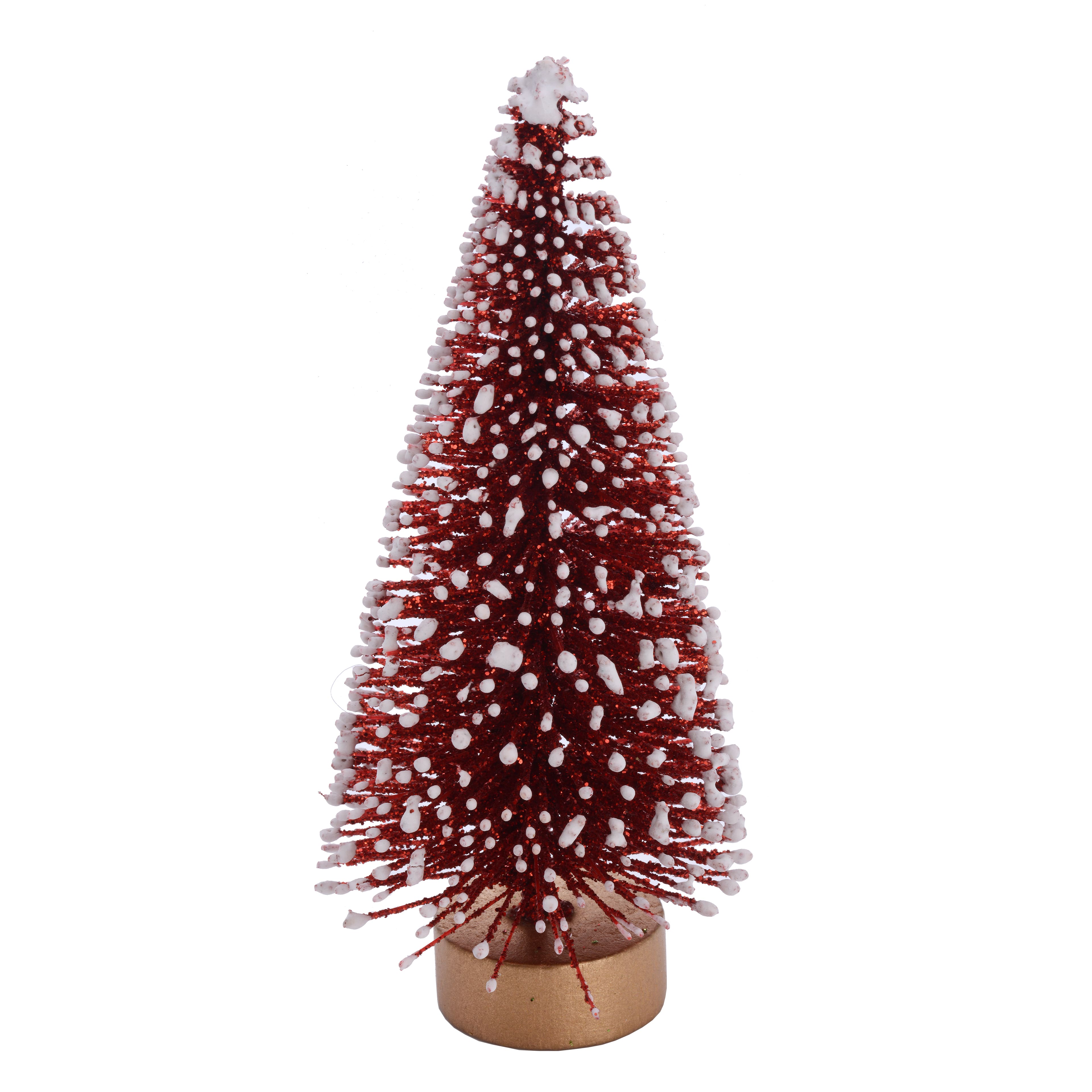 4&#x22; Green, Red &#x26; White Mini Christmas Tree Set by Ashland&#xAE;