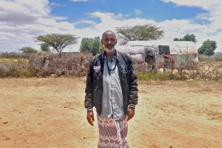 Abdi Ahmed, in his late 60s, continues his pastoral life in Guyo Kebele, Somali Region, supporting his 19 children through a lifetime of nomadic herding.