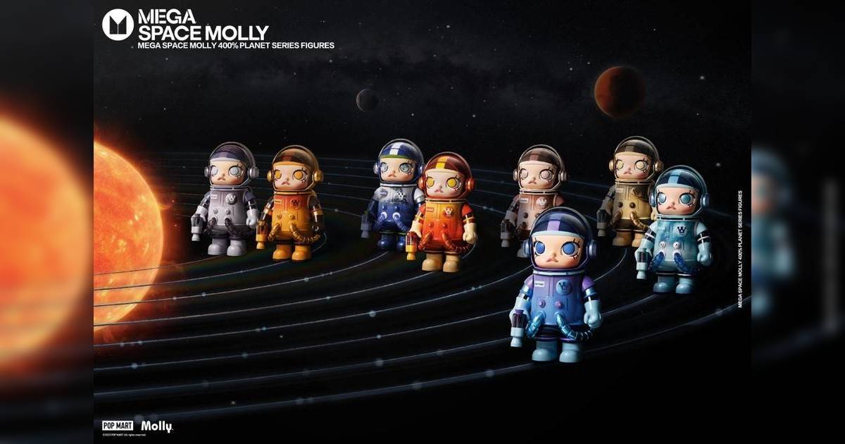 POP MART MEGA SPACE MOLLY 400%星球系列重磅登場！